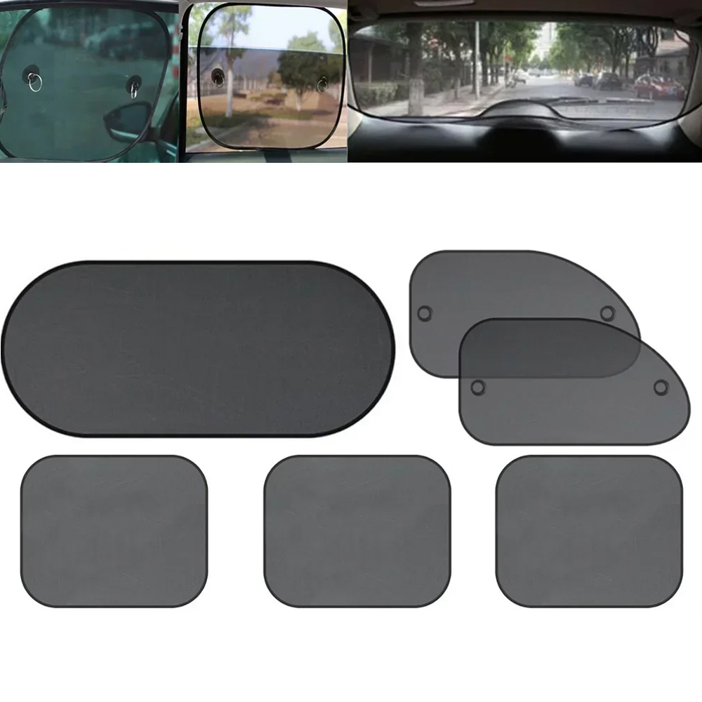 Car Accessories Rear - 1 Conjunto de Cortinas Pretas para