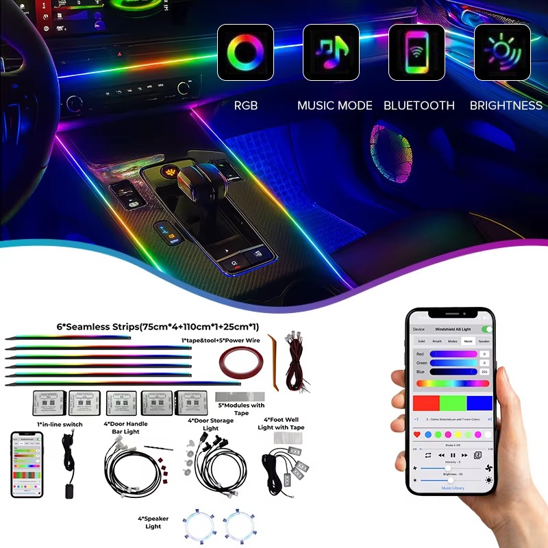 Kit de Luz Ambiente para Carro - Led Interior Ambient Light avaliação e preço
