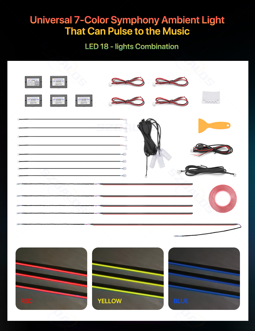 Kit de Luz Ambiente para Carro - Led Interior Ambient Light avaliação e preço